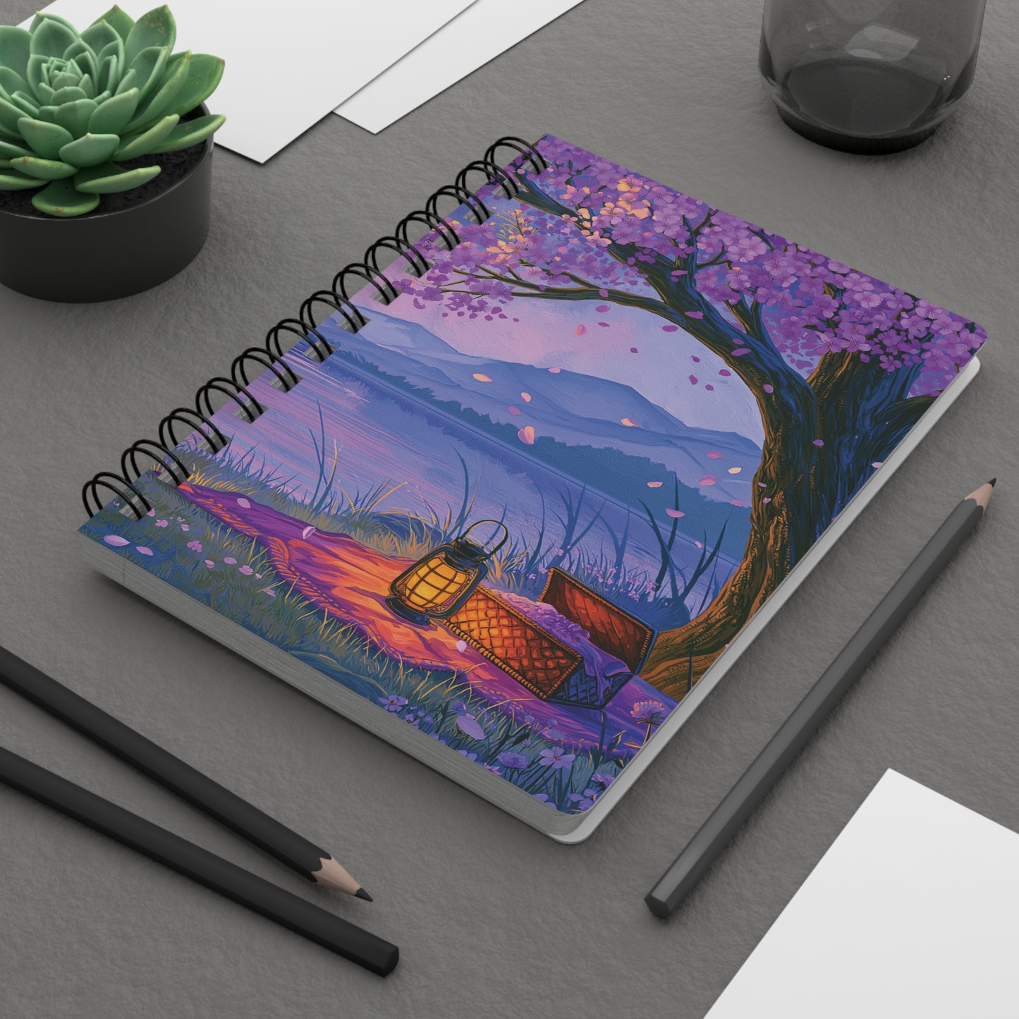 Moonlit Picnic – Premium Spiral Journal