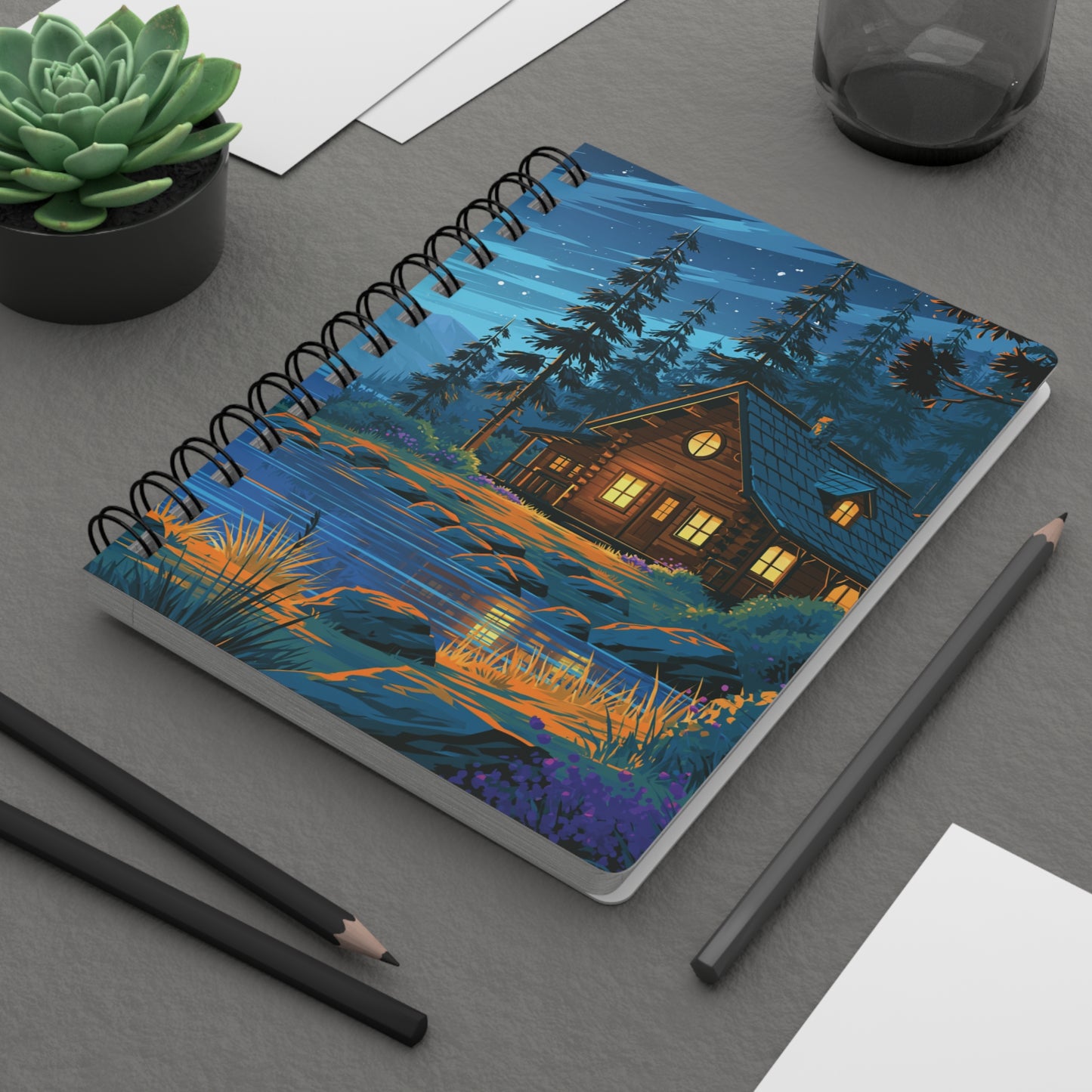 Moonlit Haven – Premium Spiral Journal