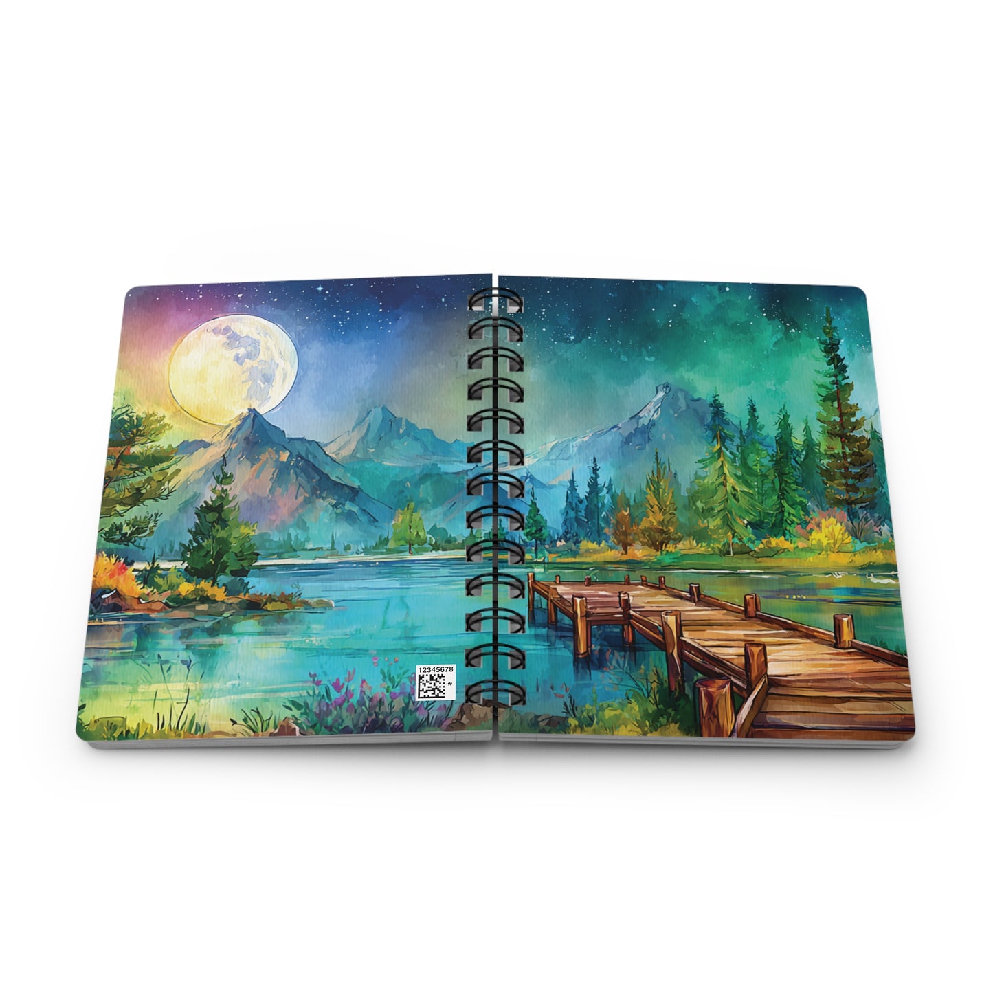 Moonlit Crossing – Premium Spiral Journal