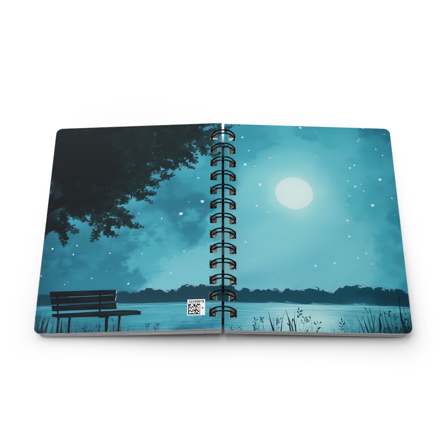 Moonlit Lake | Premium Spiral Journal