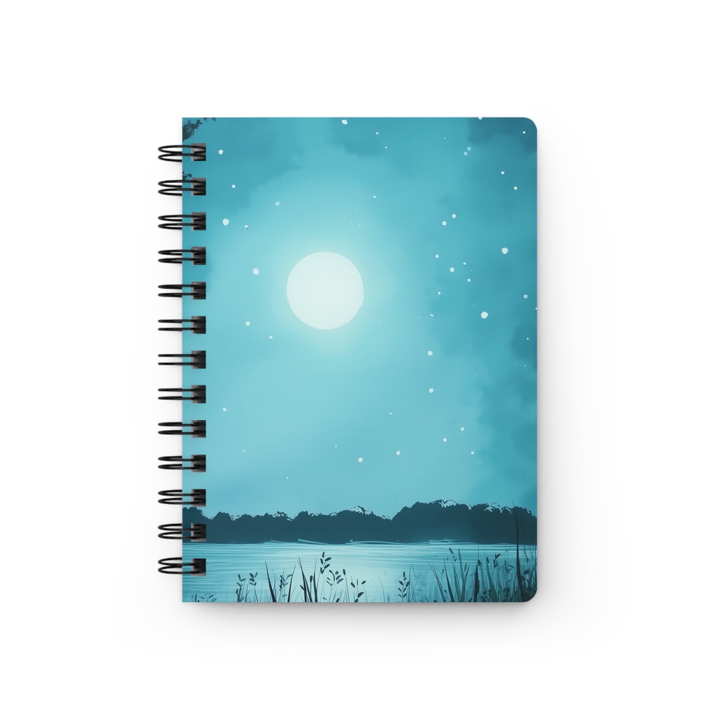 Moonlit Lake | Premium Spiral Journal